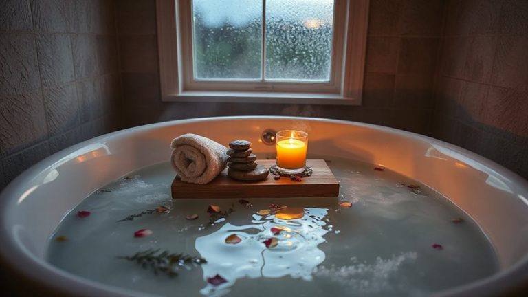 relaxing bath for better sleep