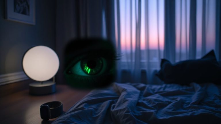 retinal sensitivity and sleep phase