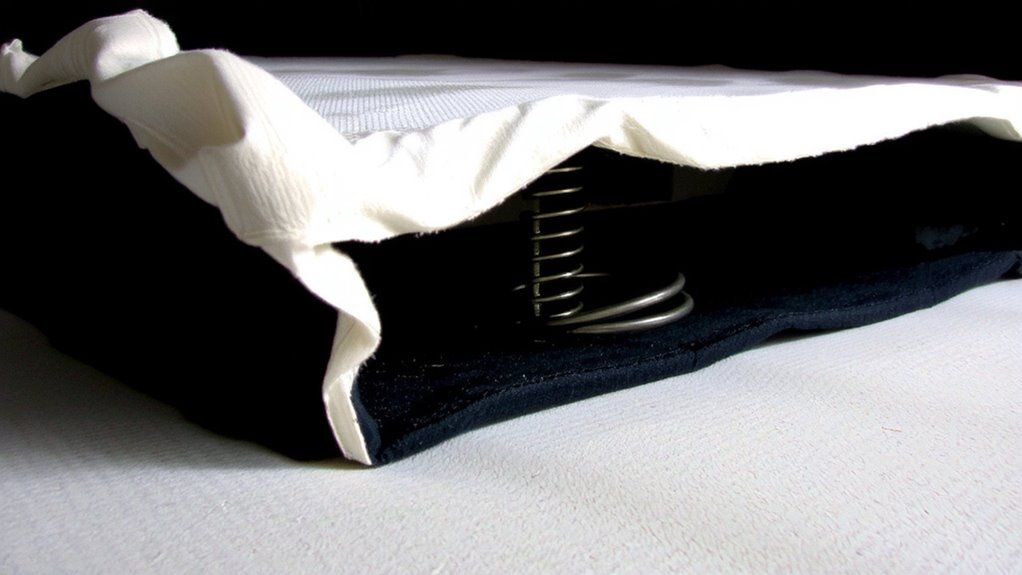 sagging corners indicate edge failure