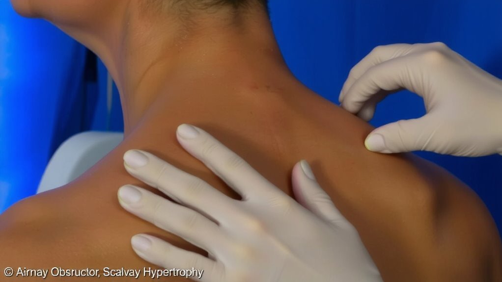 scalene enlargement causes airway compression
