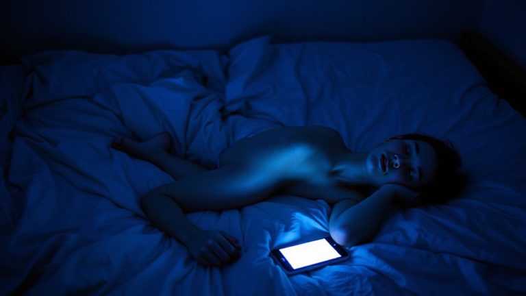 screen overstimulation and sleep posture
