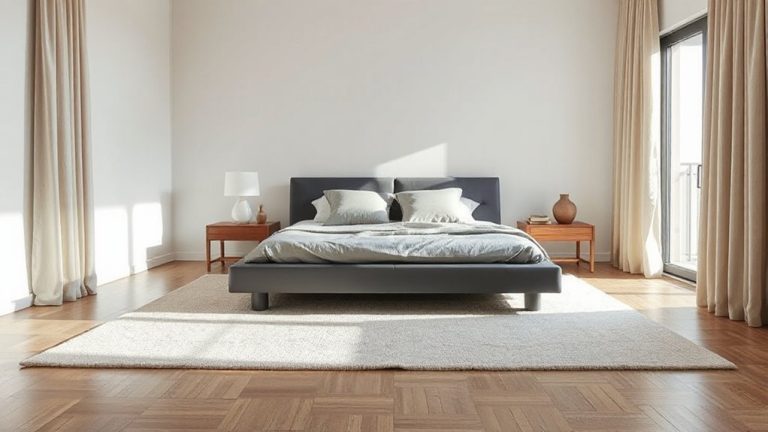 sleek low beds modern