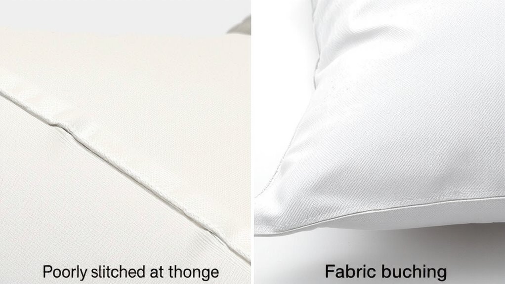 uneven stitching causes skin chafing