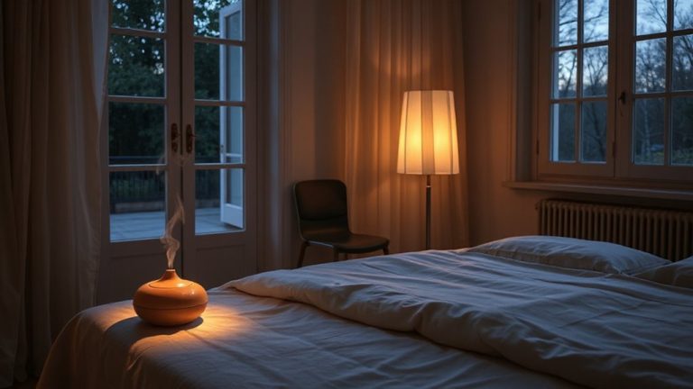 use diffusers before bed in ventilated rooms
