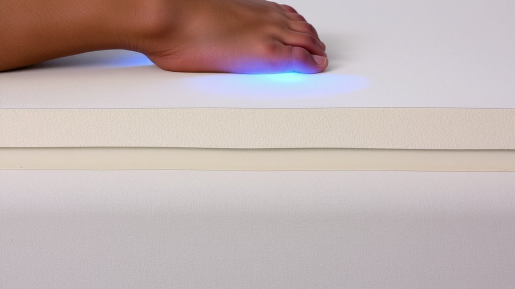 vibration dampening foam reduces rls symptoms