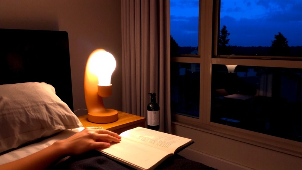 warm amber light for sleep