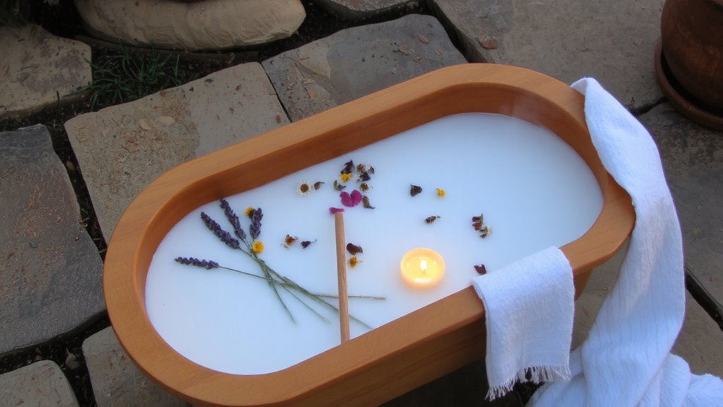 warm bath soak routine