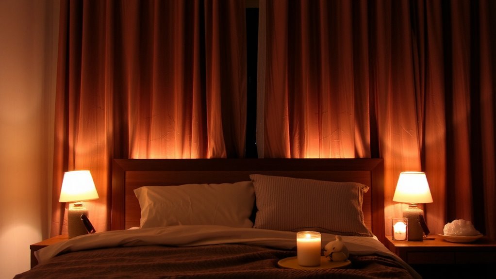 warm dim evening lighting