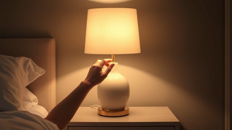 warm dimmable bedside lamp