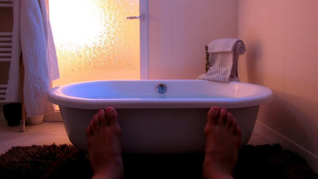 warm shower before bed