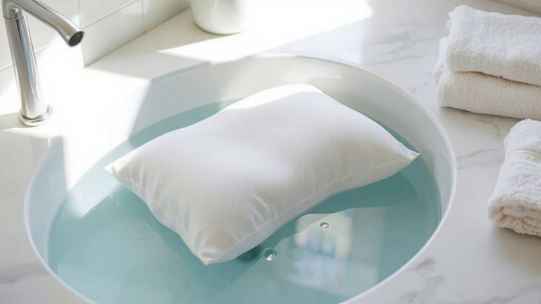 wash memory foam pillows