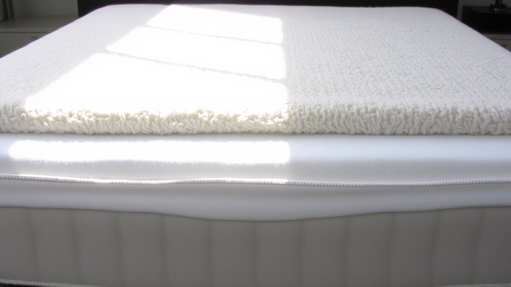 wool topper enhances innerspring comfort