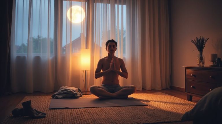 yoga techniques reduce bedtime anxiety